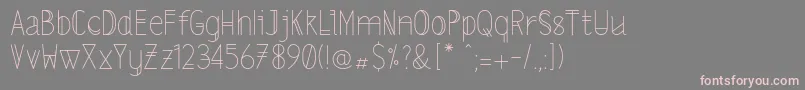 Lslightalt Font – Pink Fonts on Gray Background