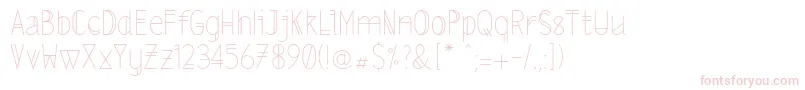 Lslightalt Font – Pink Fonts on White Background