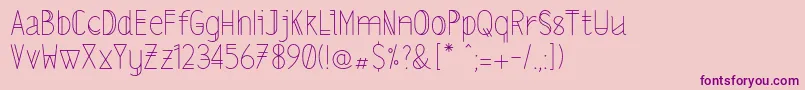 Lslightalt-Schriftart – Violette Schriften auf rosa Hintergrund