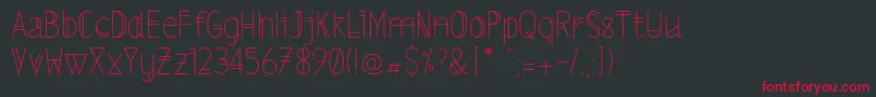 Lslightalt Font – Red Fonts on Black Background