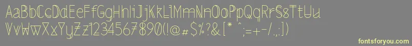 Lslightalt Font – Yellow Fonts on Gray Background