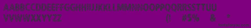 CfNeverTrustAHippyRegular Font – Black Fonts on Purple Background