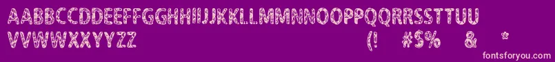 CfNeverTrustAHippyRegular Font – Pink Fonts on Purple Background