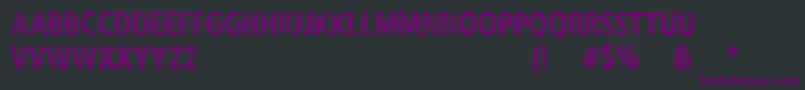 Шрифт CfNeverTrustAHippyRegular – фиолетовые шрифты на чёрном фоне