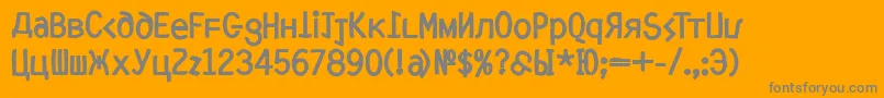 Шрифт MkyrillBold – серые шрифты на оранжевом фоне