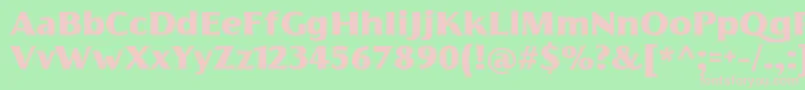 FlorentiaBlackTrial Font – Pink Fonts on Green Background