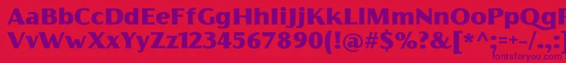 FlorentiaBlackTrial Font – Purple Fonts on Red Background