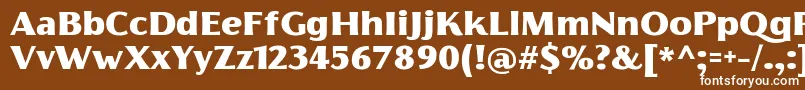 Шрифт FlorentiaBlackTrial – белые шрифты на коричневом фоне