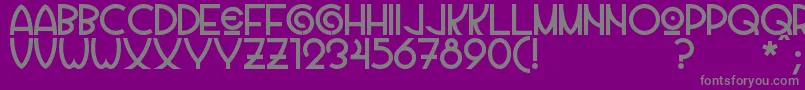Vila Font – Gray Fonts on Purple Background