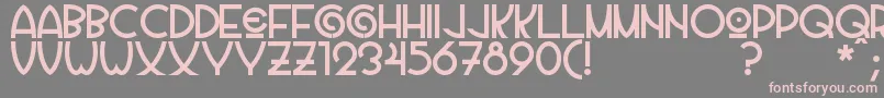 Vila Font – Pink Fonts on Gray Background