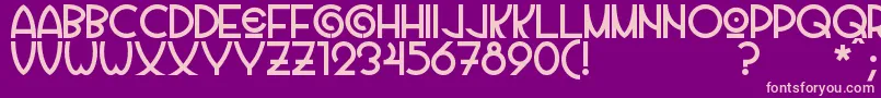 Vila Font – Pink Fonts on Purple Background