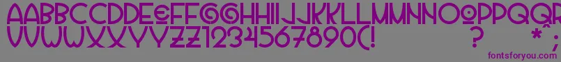 Vila Font – Purple Fonts on Gray Background