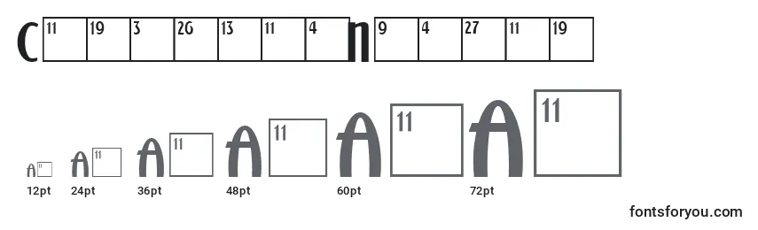 CalendarNormal Font Sizes