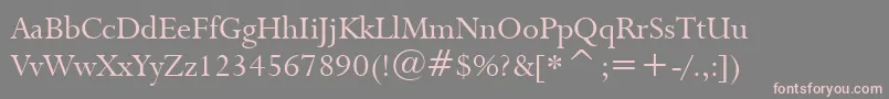 Lapidary333Bt Font – Pink Fonts on Gray Background