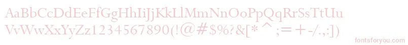 Lapidary333Bt Font – Pink Fonts on White Background
