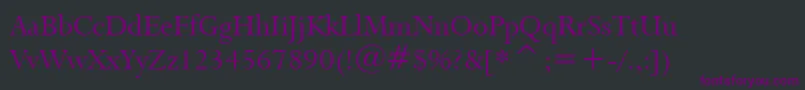 Lapidary333Bt Font – Purple Fonts on Black Background
