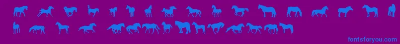 Más sobre la fuente DjHorses1 fuente DjHorses1 – Fuentes Azules Sobre Fondo Morado