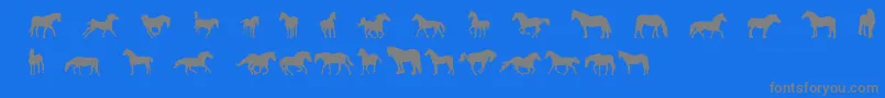 More about DjHorses1 Font DjHorses1 Font – Gray Fonts on Blue Background