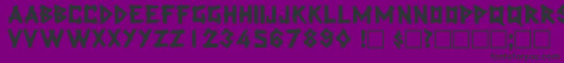 LatexdisplaycapssskRegular Font – Black Fonts on Purple Background