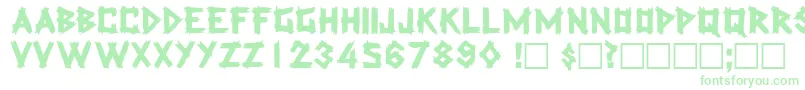 LatexdisplaycapssskRegular Font – Green Fonts on White Background