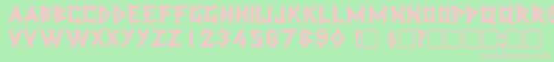 LatexdisplaycapssskRegular Font – Pink Fonts on Green Background