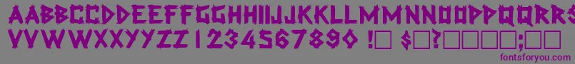 LatexdisplaycapssskRegular Font – Purple Fonts on Gray Background