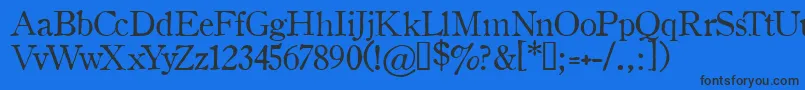 Oldstyle1Hplhs Font – Black Fonts on Blue Background