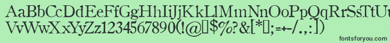 Oldstyle1Hplhs Font – Black Fonts on Green Background