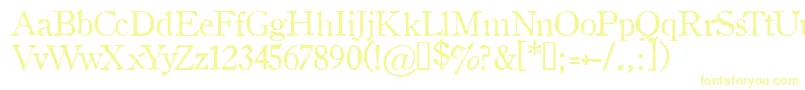 Oldstyle1Hplhs Font – Yellow Fonts on White Background