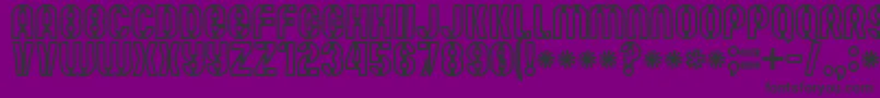 Mute Fruit White Krash Font – Black Fonts on Purple Background