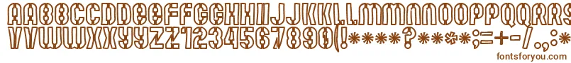 Mute Fruit White Krash Font – Brown Fonts