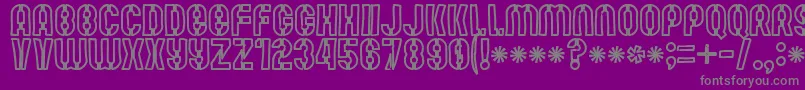 Mute Fruit White Krash Font – Gray Fonts on Purple Background
