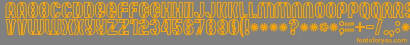 Mute Fruit White Krash Font – Orange Fonts on Gray Background