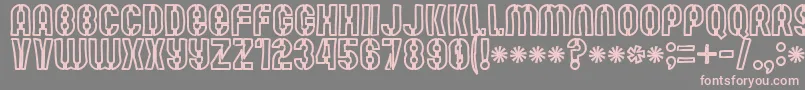 Mute Fruit White Krash Font – Pink Fonts on Gray Background