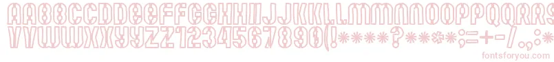 Mute Fruit White Krash Font – Pink Fonts