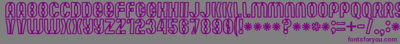 Mute Fruit White Krash Font – Purple Fonts on Gray Background