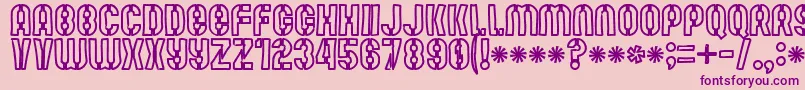 Mute Fruit White Krash Font – Purple Fonts on Pink Background