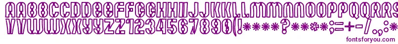 Mute Fruit White Krash Font – Purple Fonts on White Background