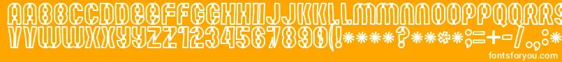Mute Fruit White Krash Font – White Fonts on Orange Background