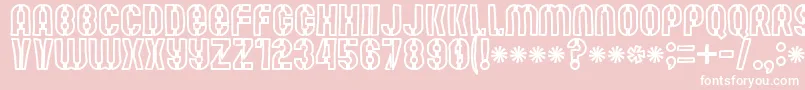 Mute Fruit White Krash Font – White Fonts on Pink Background