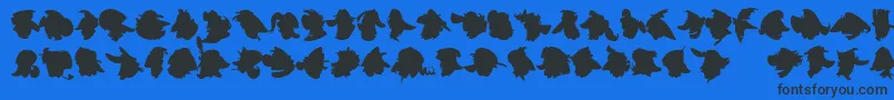 ImprofilLtBlack Font – Black Fonts on Blue Background