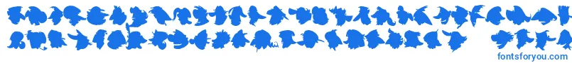 ImprofilLtBlack Font – Blue Fonts on White Background