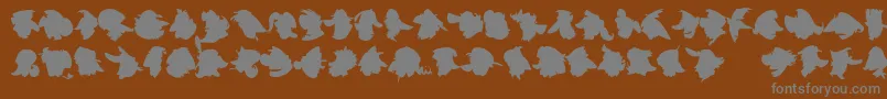 ImprofilLtBlack Font – Gray Fonts on Brown Background