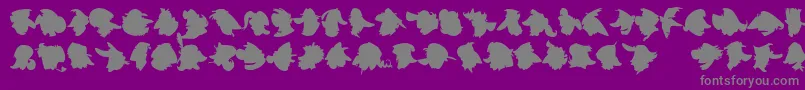 Police ImprofilLtBlack – polices grises sur fond violet