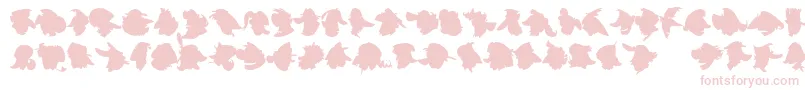 ImprofilLtBlack-Schriftart – Rosa Schriften auf weißem Hintergrund