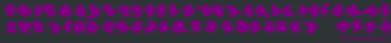 ImprofilLtBlack Font – Purple Fonts on Black Background