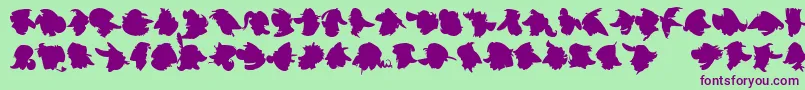 En savoir plus sur la police ImprofilLtBlack Police ImprofilLtBlack – polices violettes sur fond vert
