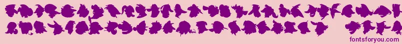 ImprofilLtBlack Font – Purple Fonts on Pink Background