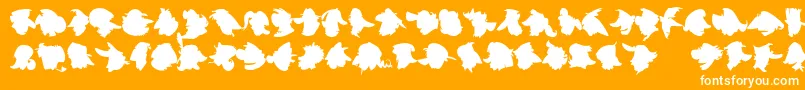 ImprofilLtBlack Font – White Fonts on Orange Background