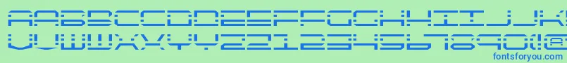 フォントQqv2 – 青い文字は緑の背景です。